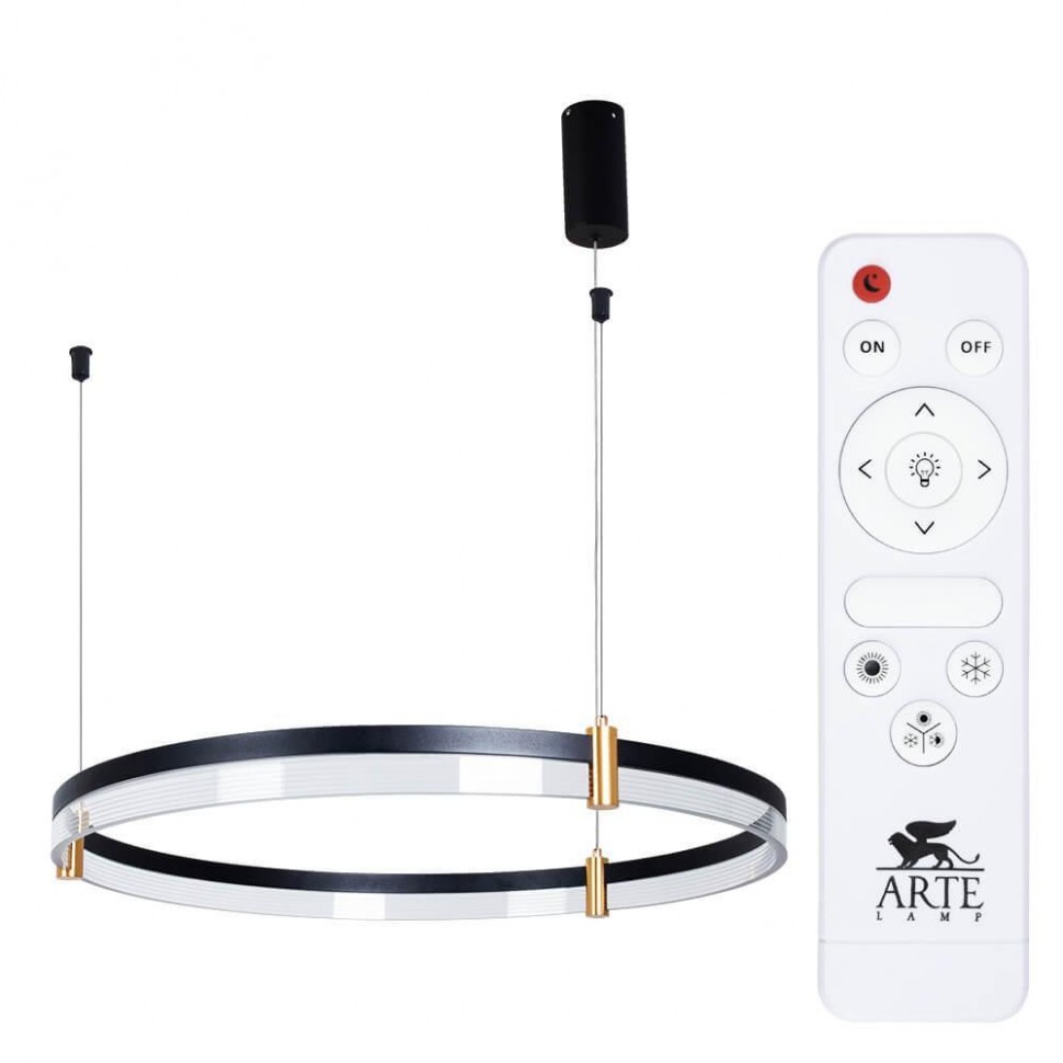 Подвесной светодиодный светильник Arte Lamp Mercury A2184SP-1BK фото 1 &mdash; Дзинь ля-ля