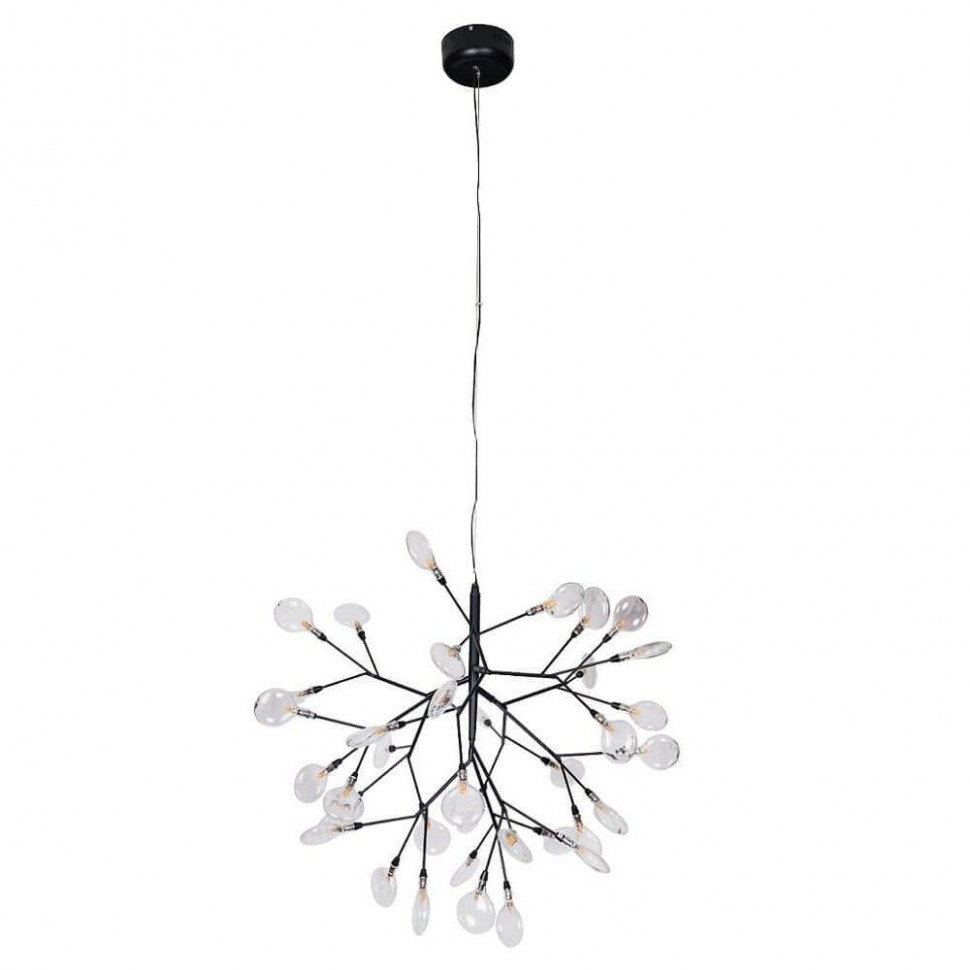 Подвесная люстра Crystal Lux Evita SP36 Black/Transparent фото 1 &mdash; Дзинь ля-ля
