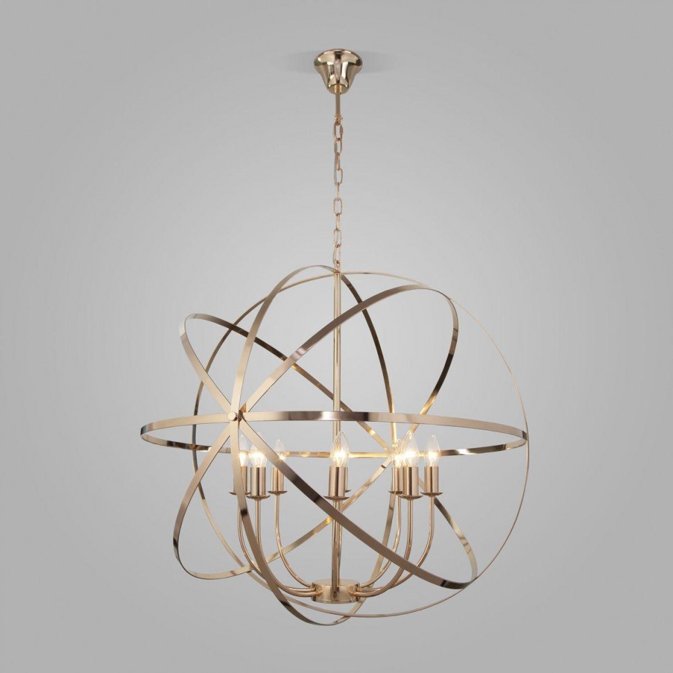 Подвесная люстра Eurosvet Santi 60139/8 золото фото 1 &mdash; Дзинь ля-ля